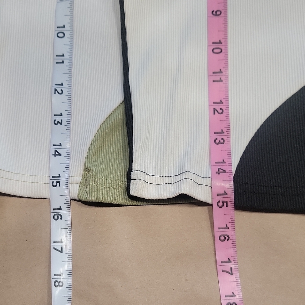 Shein Size S (4) Unity Color Block Ribbed Knit Tank Top, Short/Cropped.  2 For 1 - Picture 10 of 15